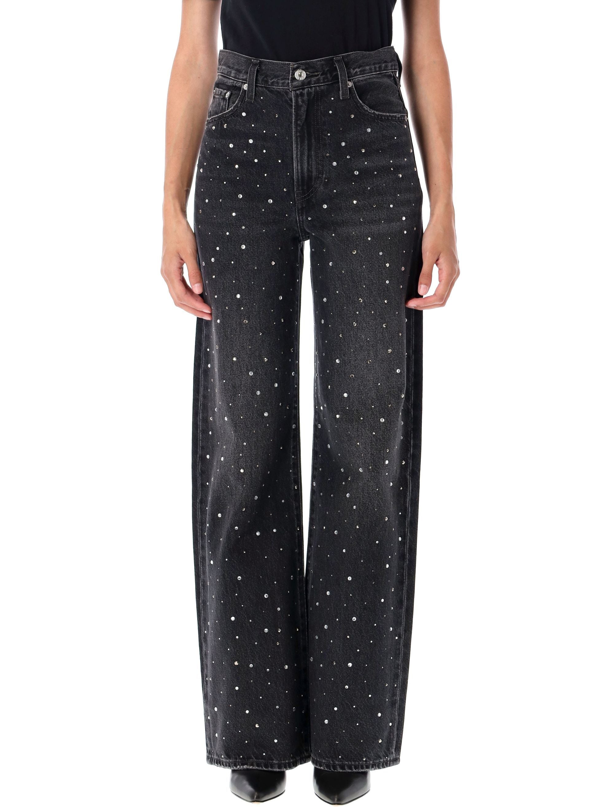 LEVI'S Ribcage Crystal Wide Leg Jeans 26