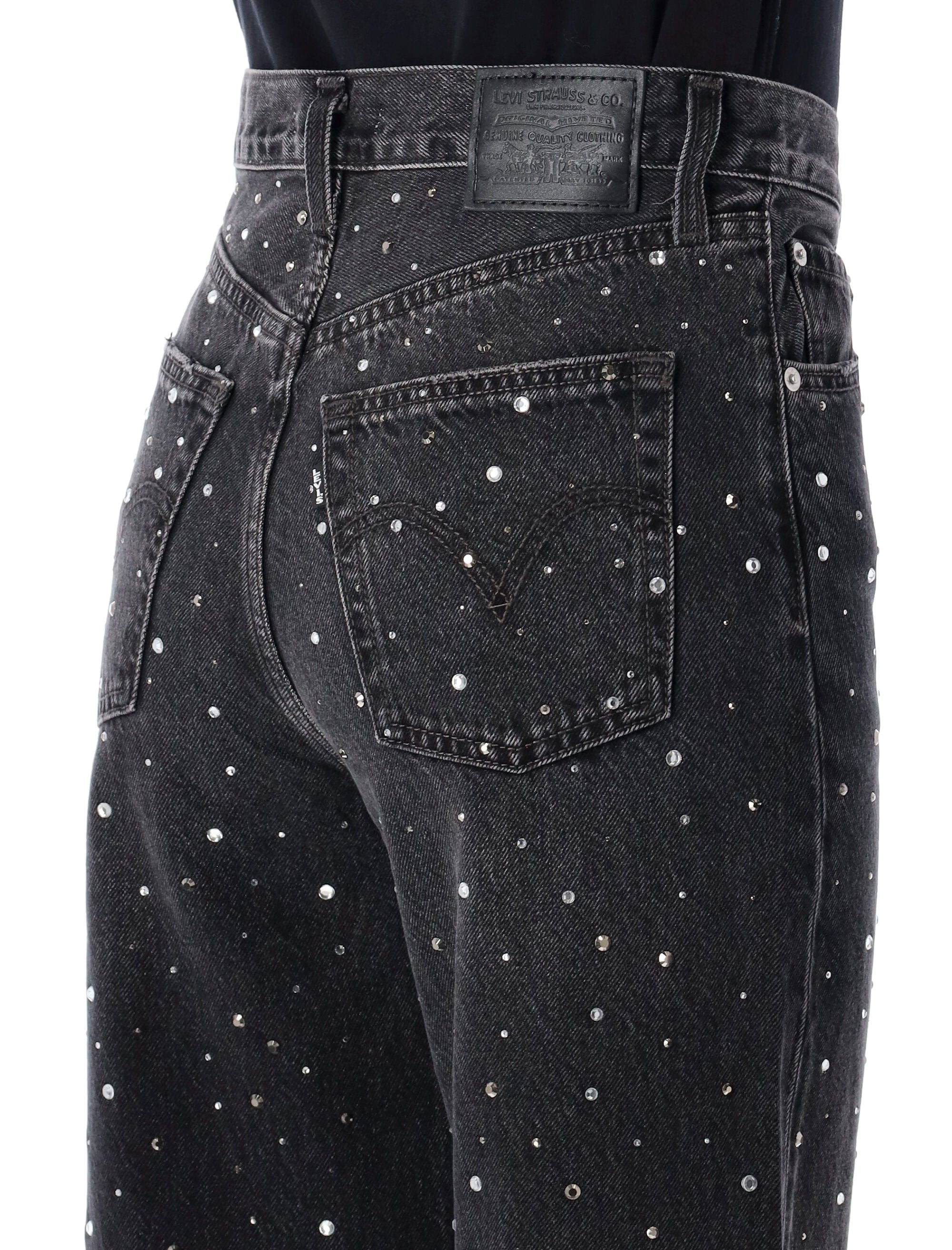 LEVI'S Ribcage Crystal Wide Leg Jeans 26