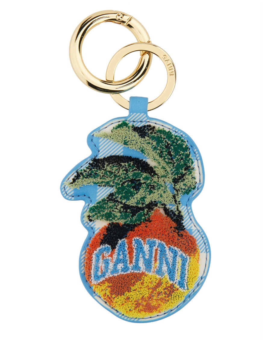 GANNI Logo Keyring