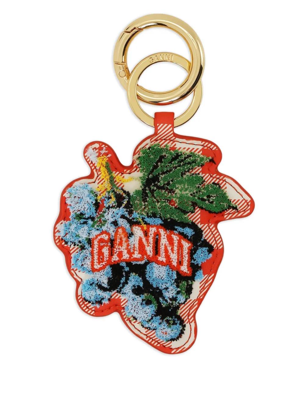 GANNI Logo Mini Keyring for Women