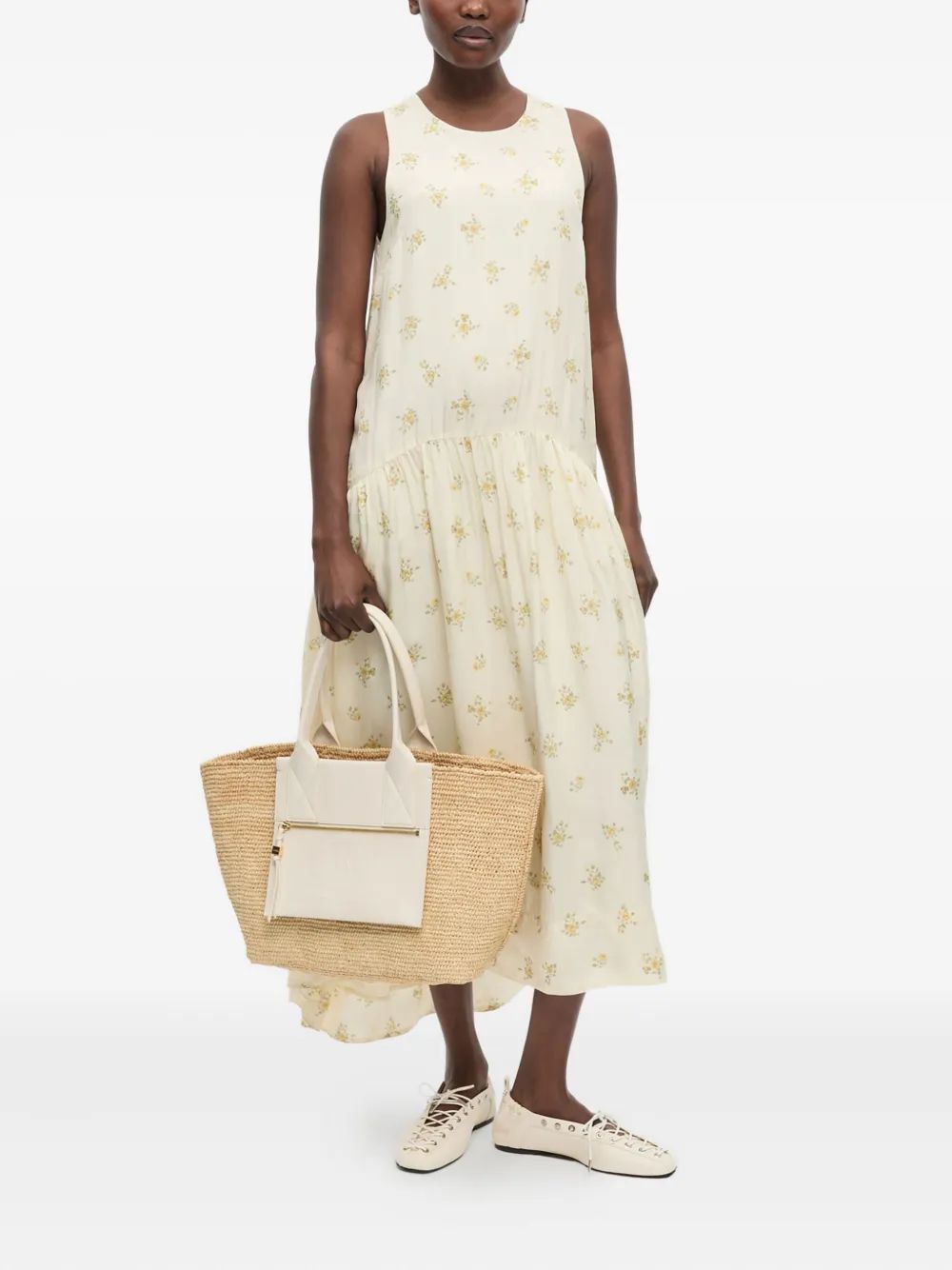 GANNI Raffia Shopper Bag - Mini Size