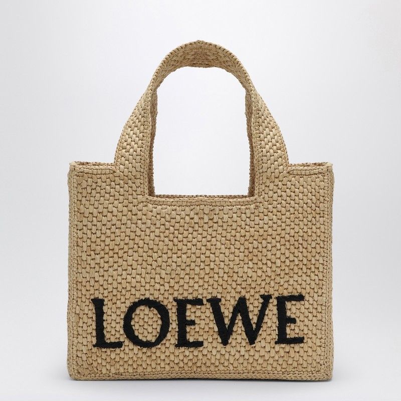LOEWE Mini Raffia Tote Handbag