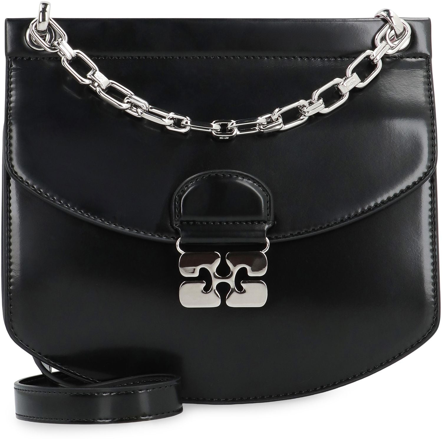 GANNI Mini Crossbody Handbag with Removable Chain