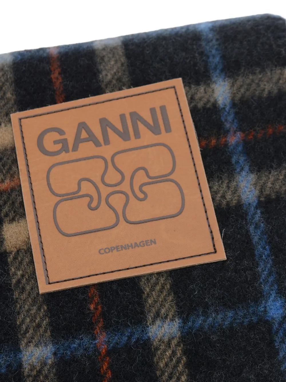 GANNI Reversible Wool Scarf
