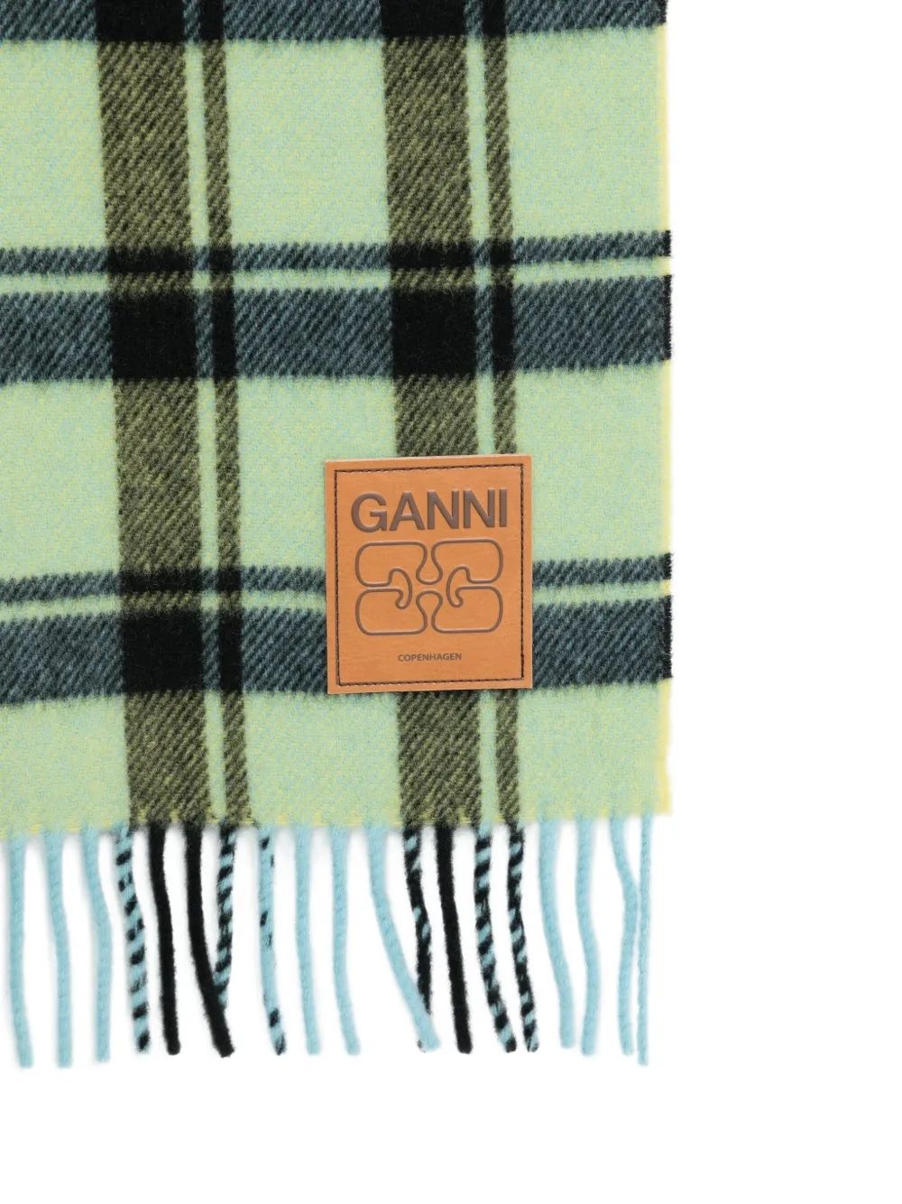 GANNI Double Face Wool Scarf for Women