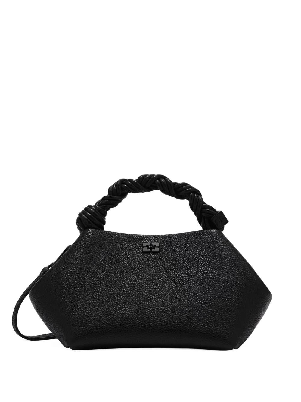 GANNI Mini Structured Tote Handbag with Twisted Handles