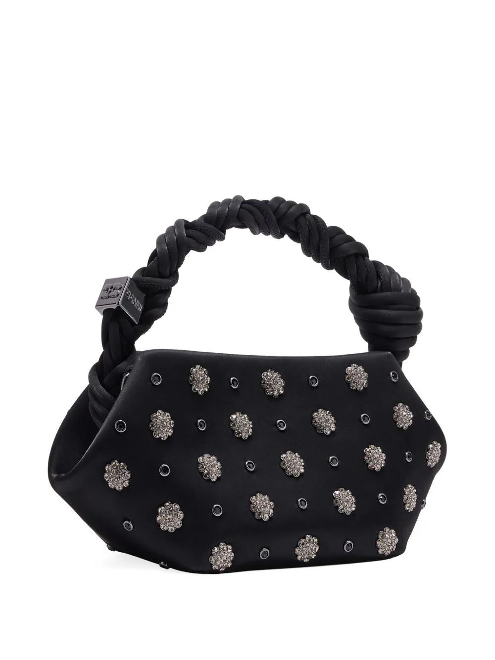 GANNI Mini Studded Floral Embellished Tote Handbag