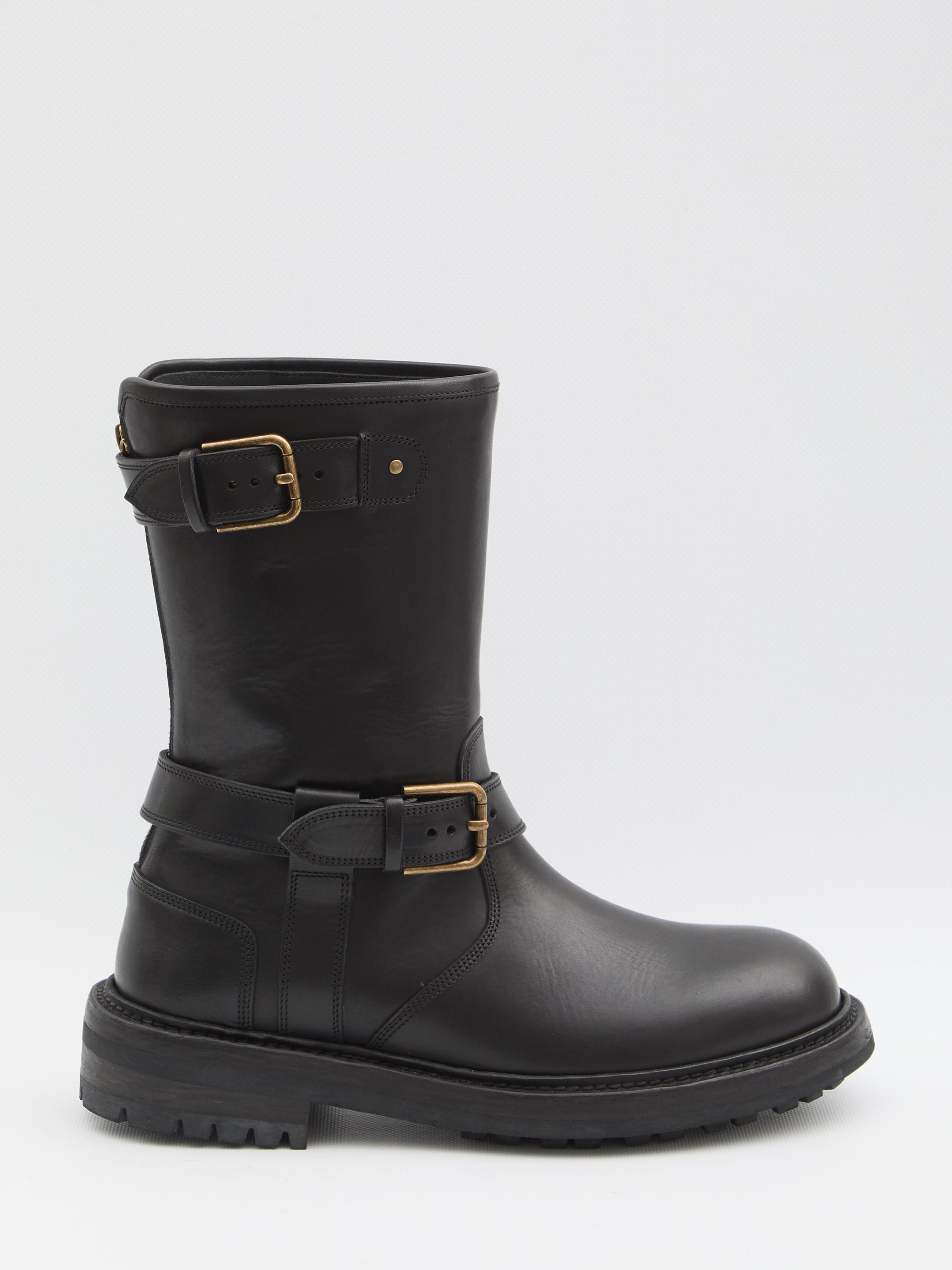 DOLCE & GABBANA Horseride Leather Boots for Men