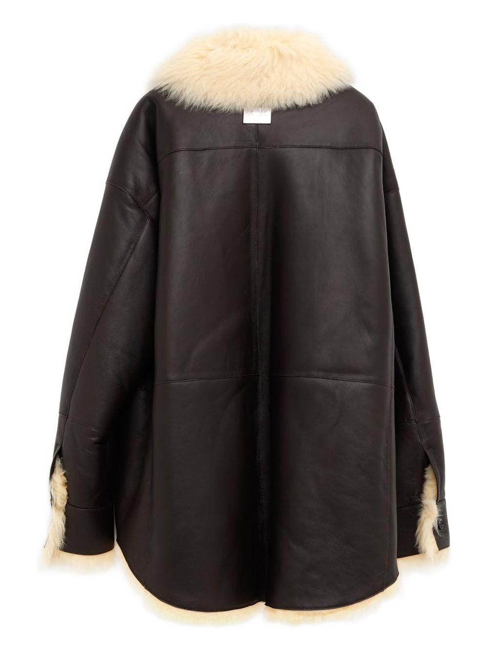 ACNE STUDIOS Leather Shearling Jacket with Fur Trim - Women's Outerwear