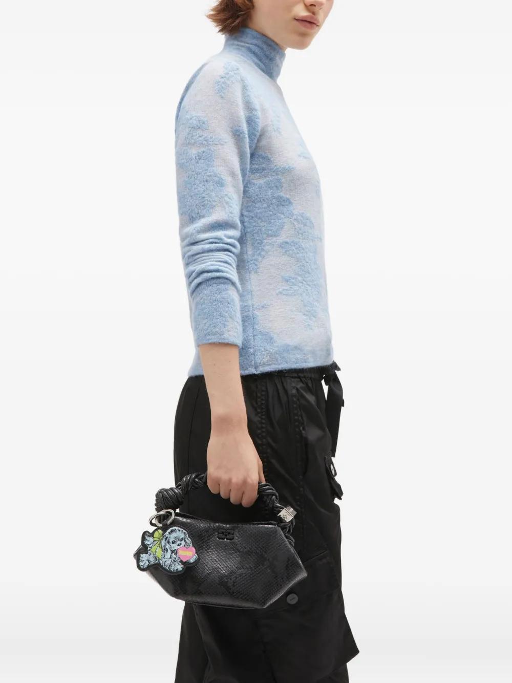 GANNI Mini Tote Handbag with Twisted Handles