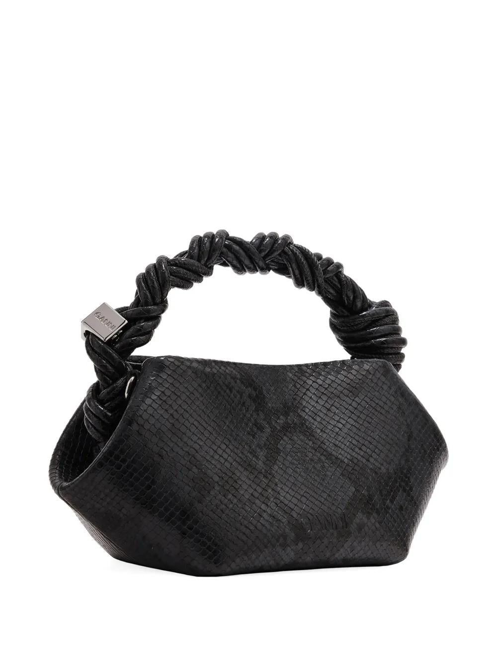 GANNI Mini Tote Handbag with Twisted Handles