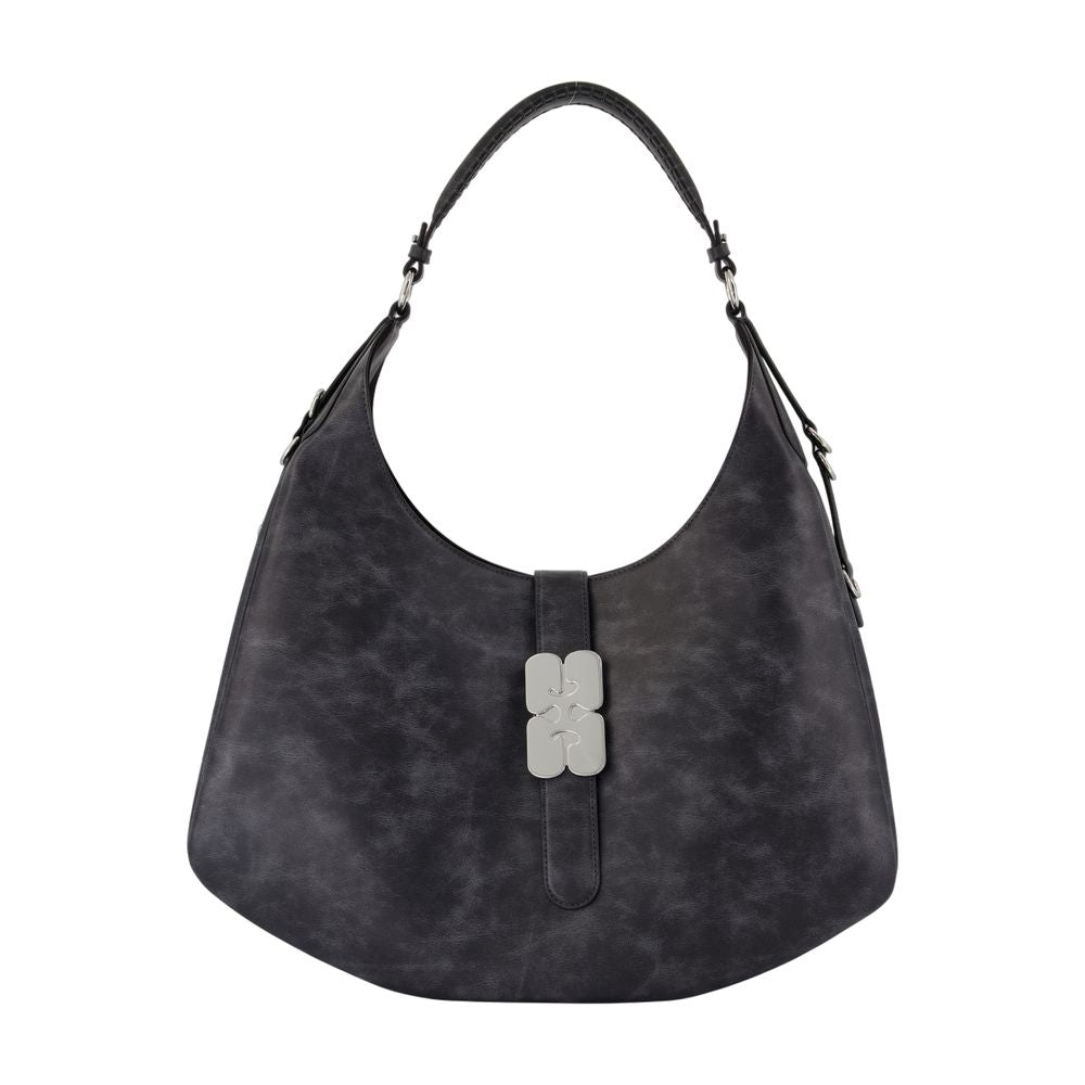 GANNI Vintage-Inspired Large Shoulder Handbag