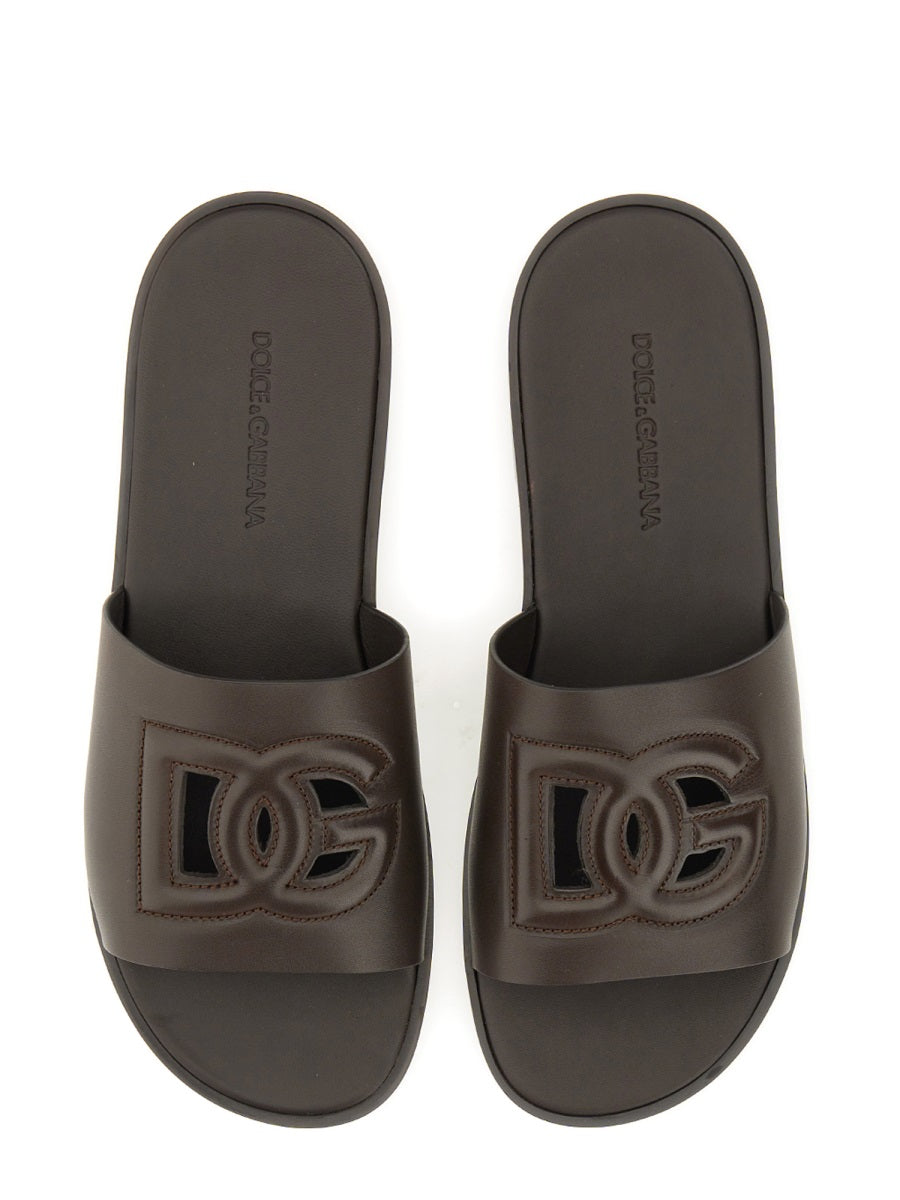 DOLCE & GABBANA Classic Logo Sandals for Men