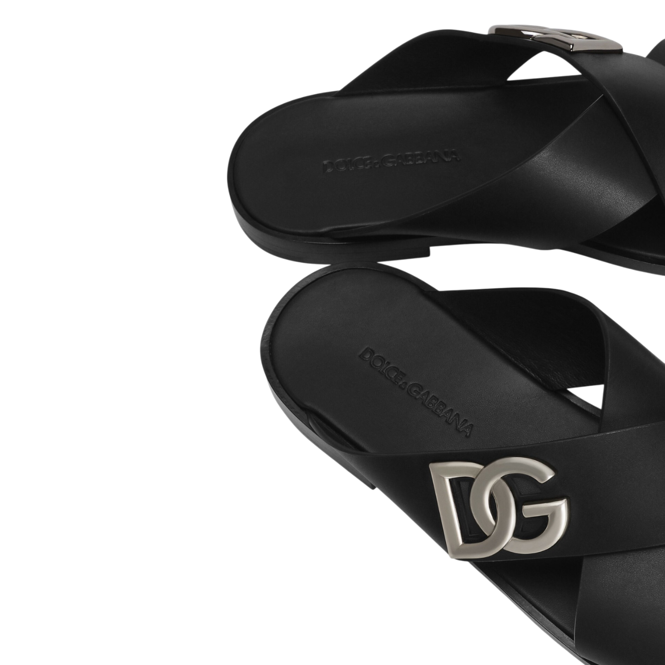 DOLCE & GABBANA Men's Luxury Leather Sandals