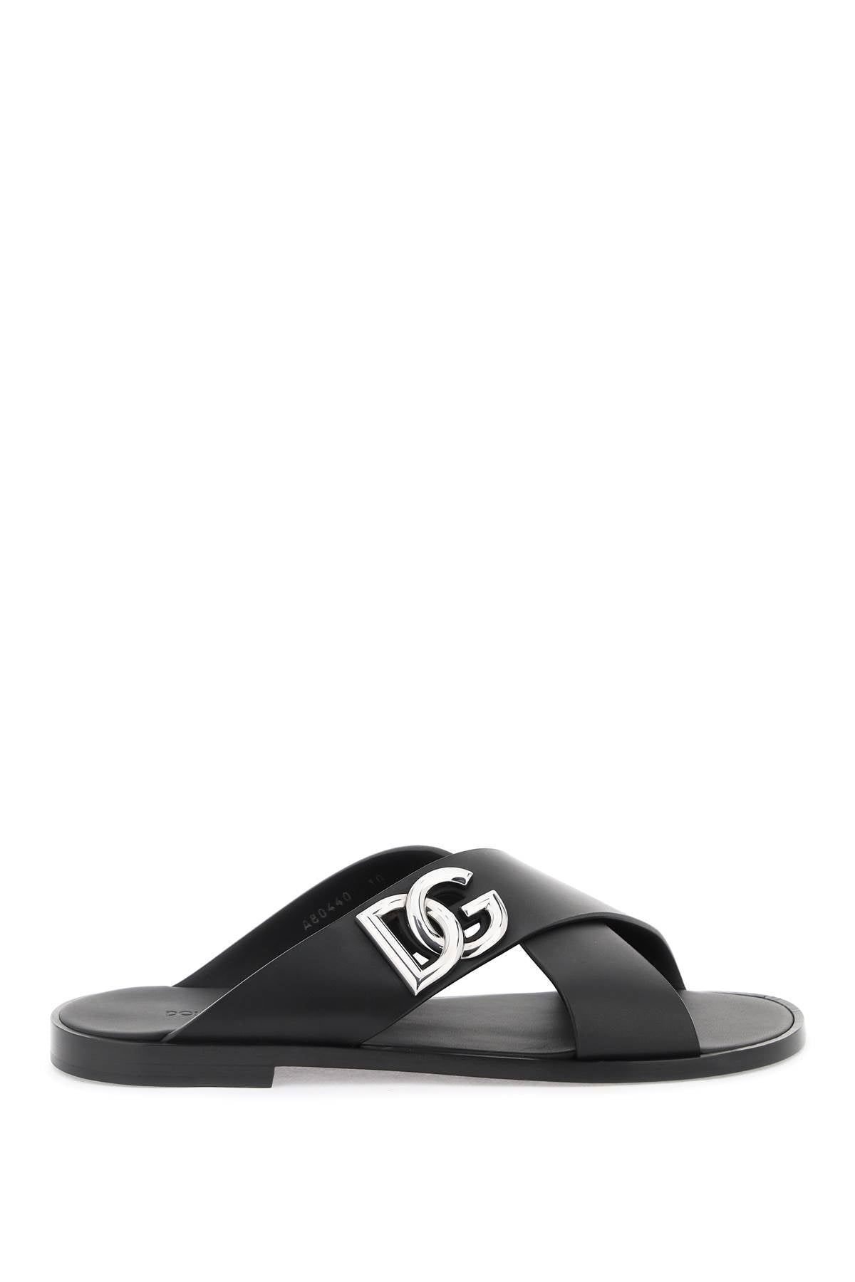 DOLCE & GABBANA Premium Leather Slippers for Men
