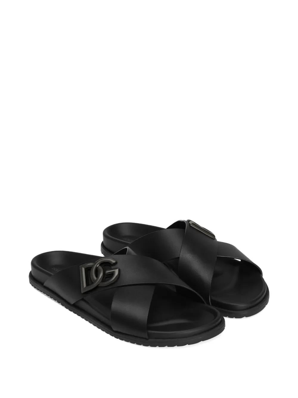 DOLCE & GABBANA Luxurious Calfskin Sandals for Men