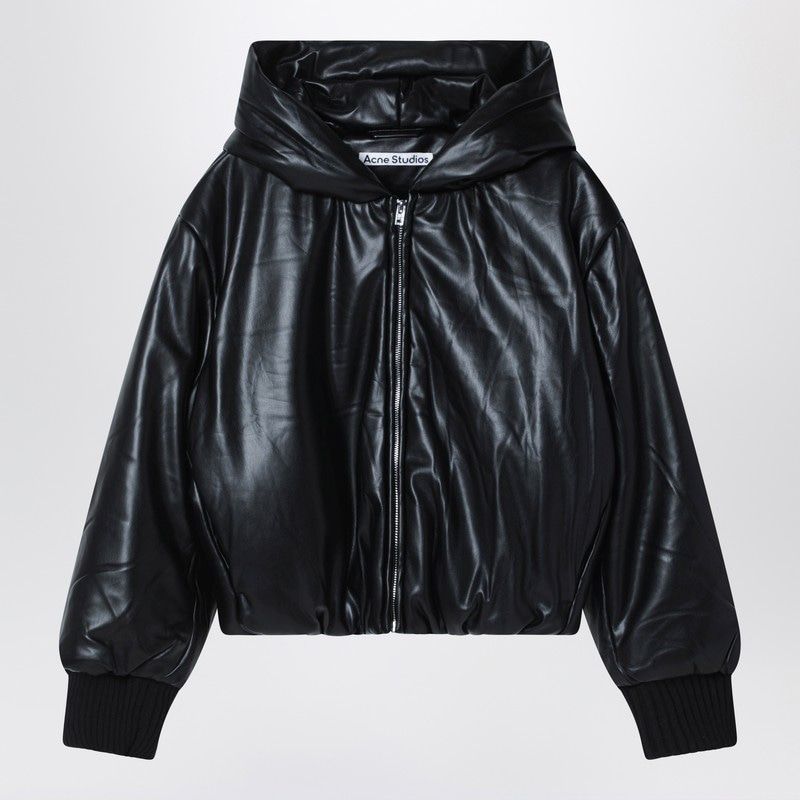 ACNE STUDIOS Hooded Faux Leather Jacket