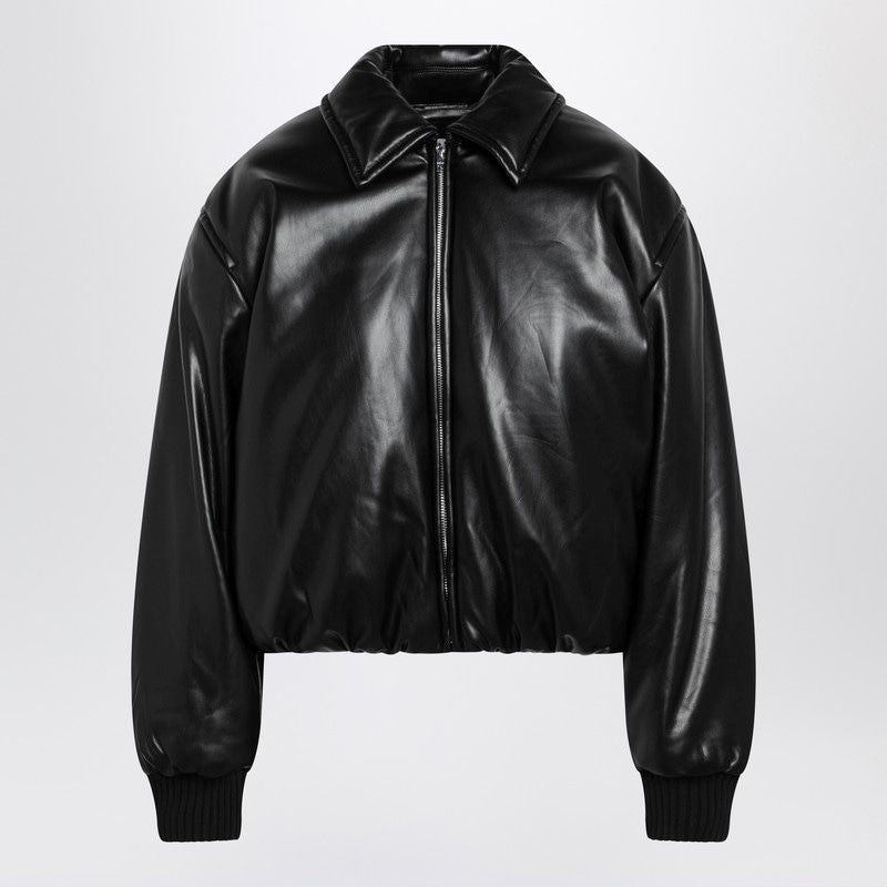 ACNE STUDIOS Faux Leather Bomber Jacket - Women’s Regular Fit
