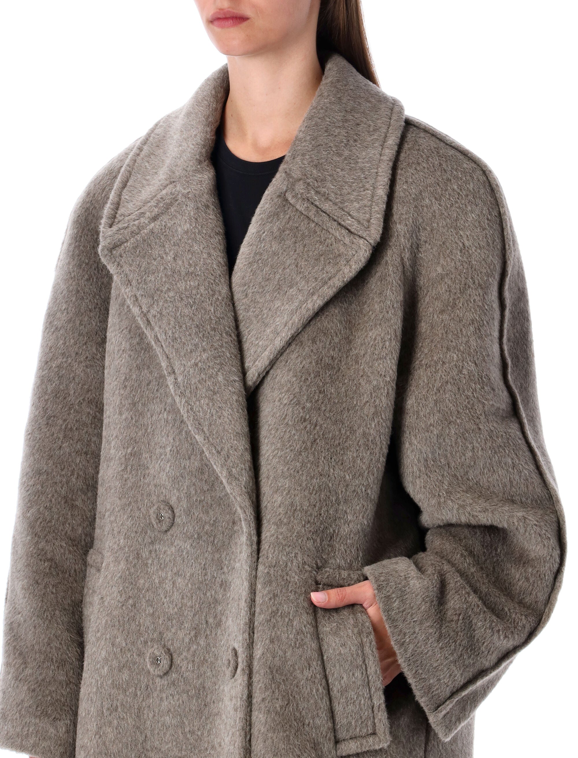 ACNE STUDIOS Alpaca Wool Double-Breasted Jacket - Size 36