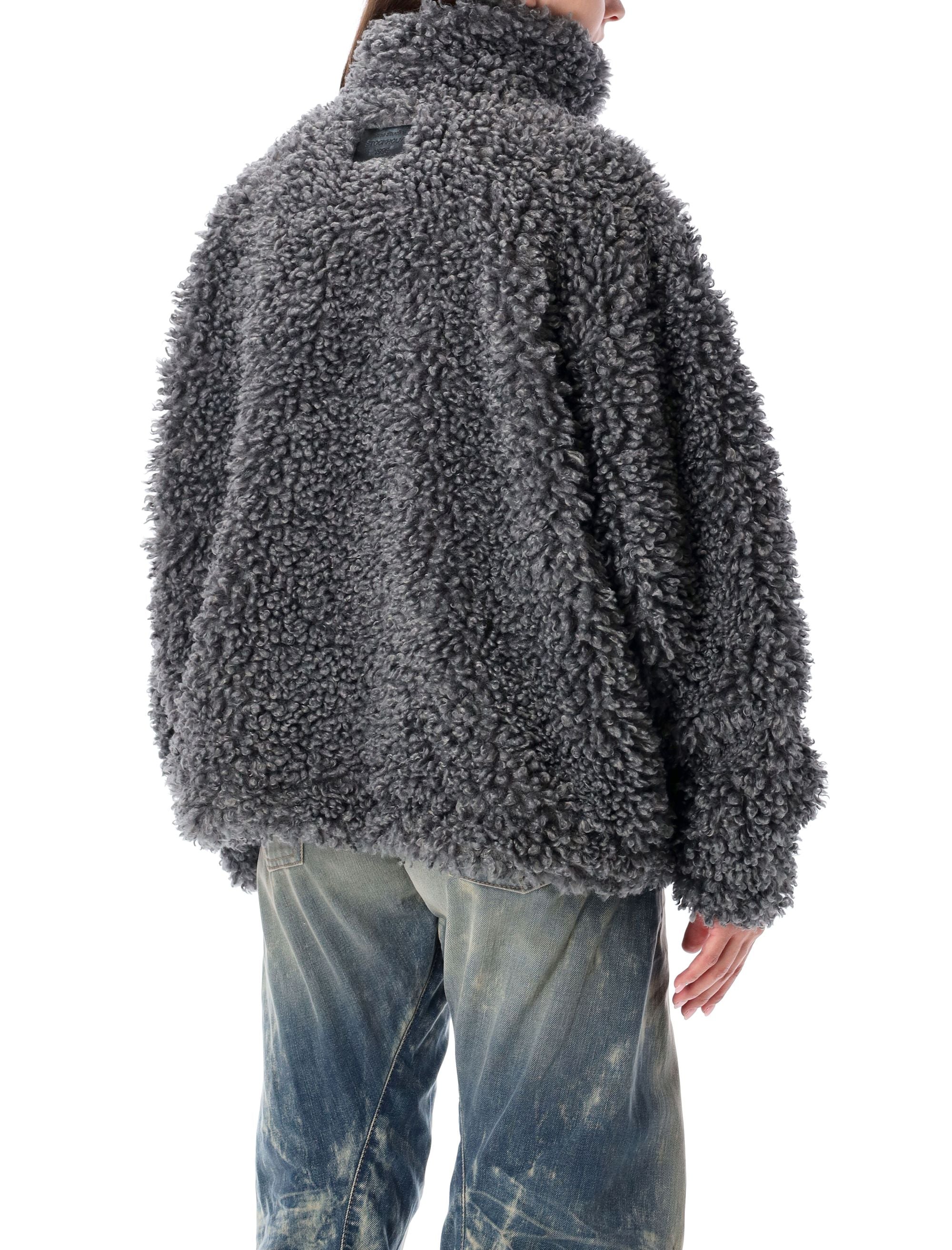ACNE STUDIOS Women's Oversized Faux Fur Bomber Jacket