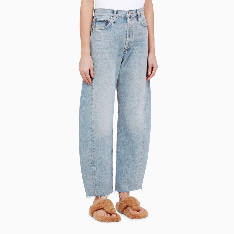 AGOLDE Light Blue Denim Balloon Jeans for Women