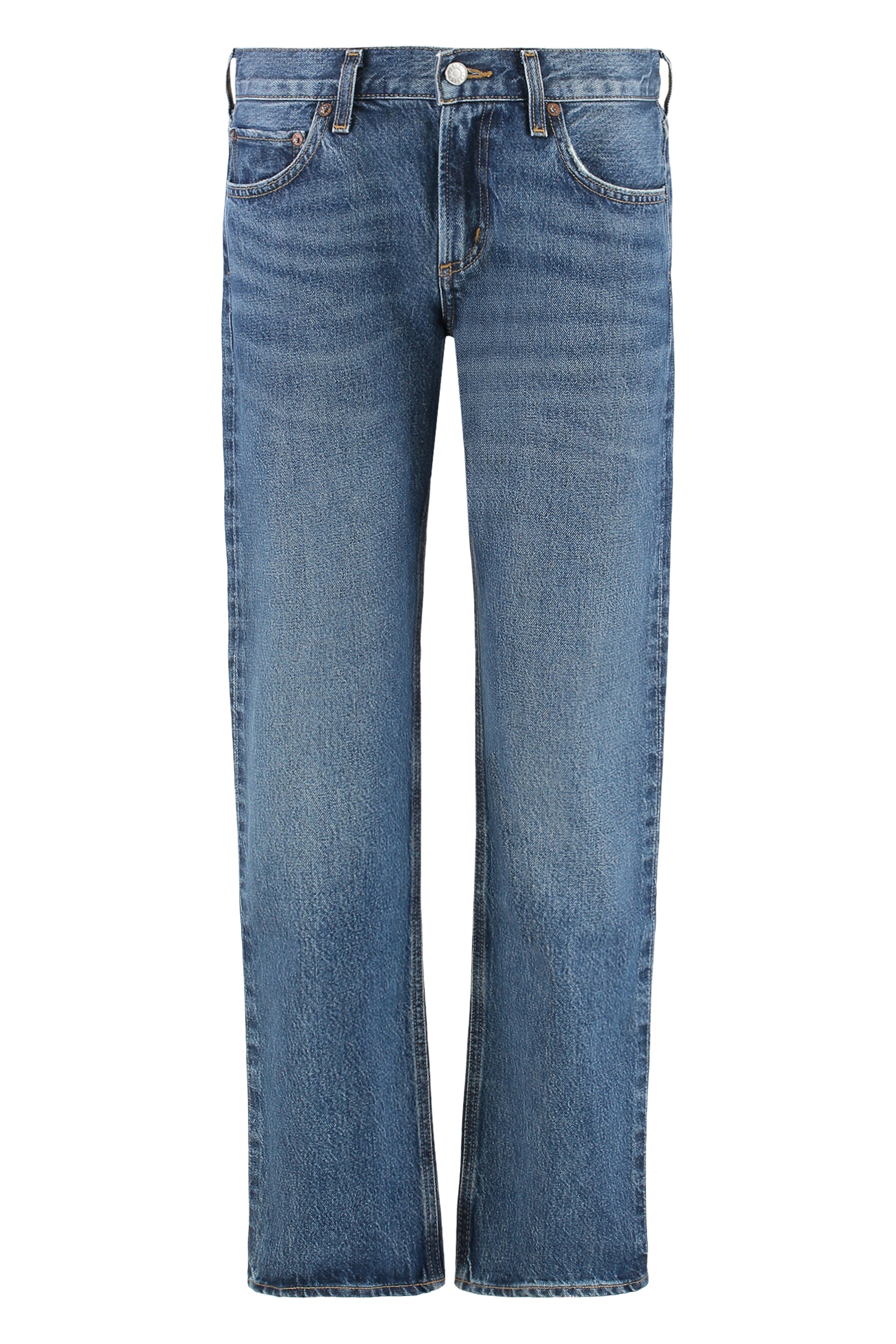 AGOLDE High-Rise Straight Cropped Jeans