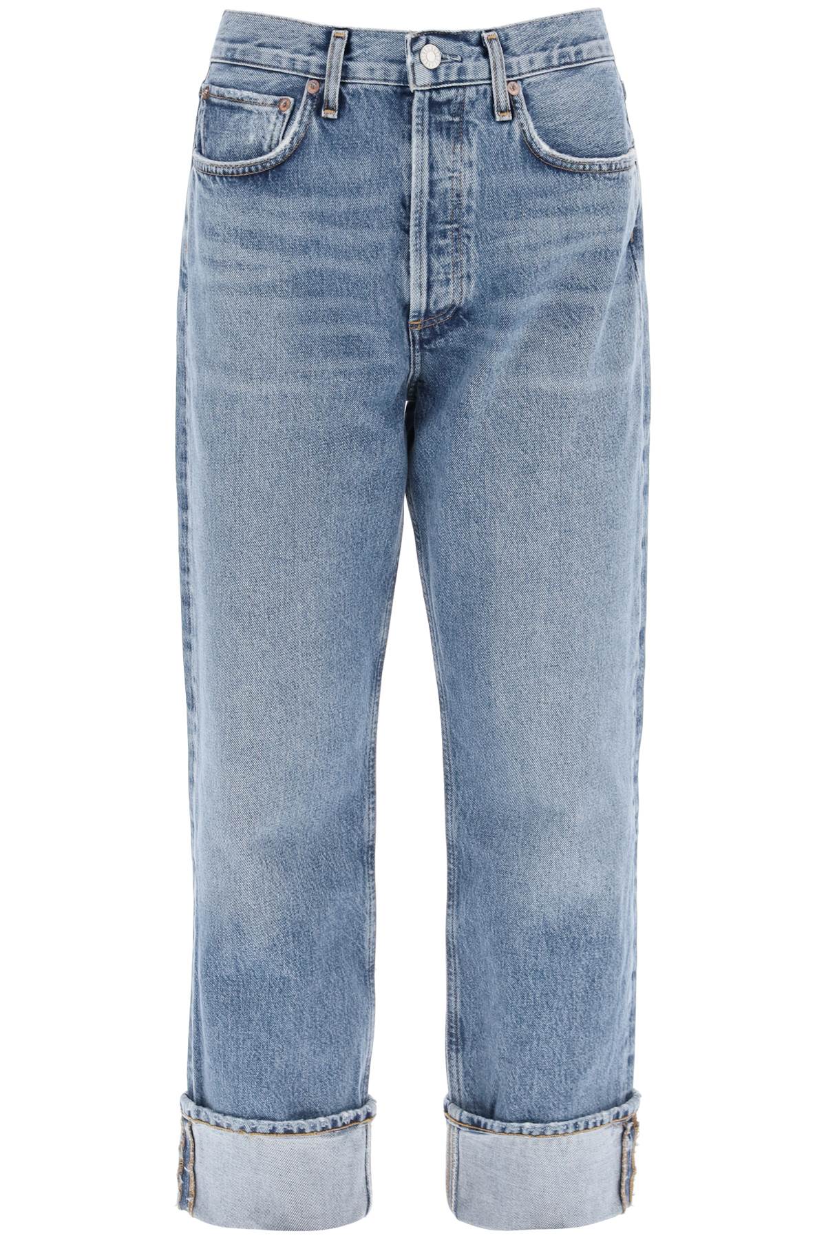 AGOLDE High-Waist Turn-Up Jeans for Women