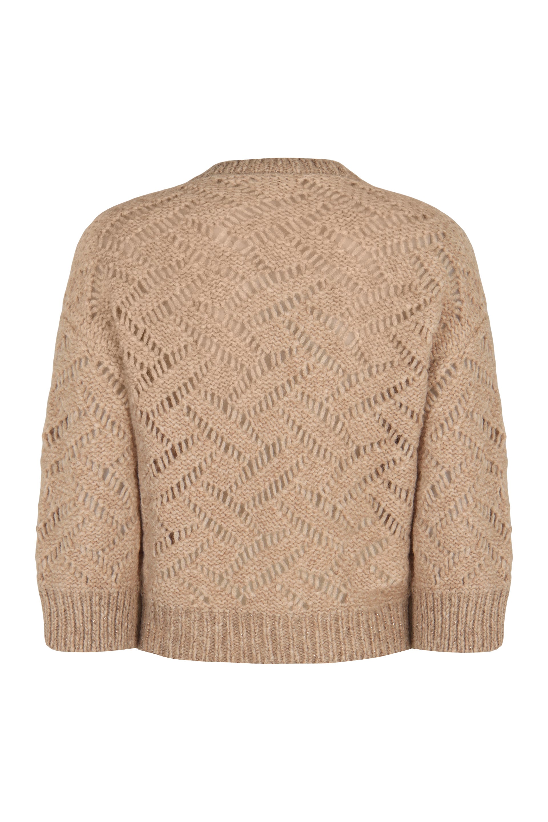 PESERICO Lace Detail Alpaca Blend Sweater