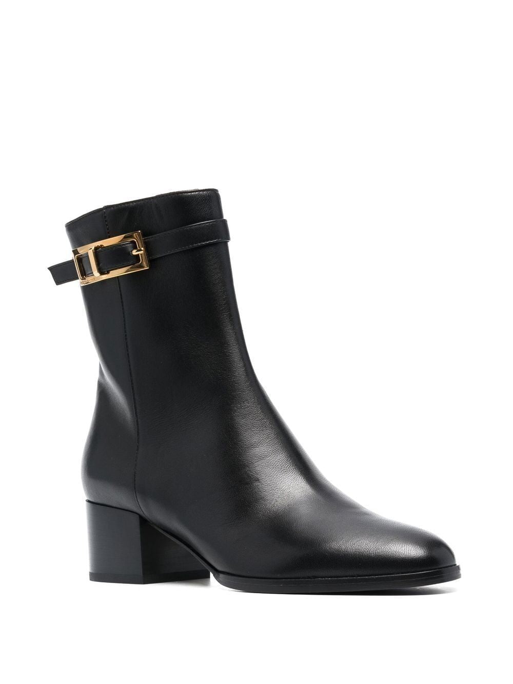 SERGIO ROSSI Stylish Buckled Ankle Boots 60MM