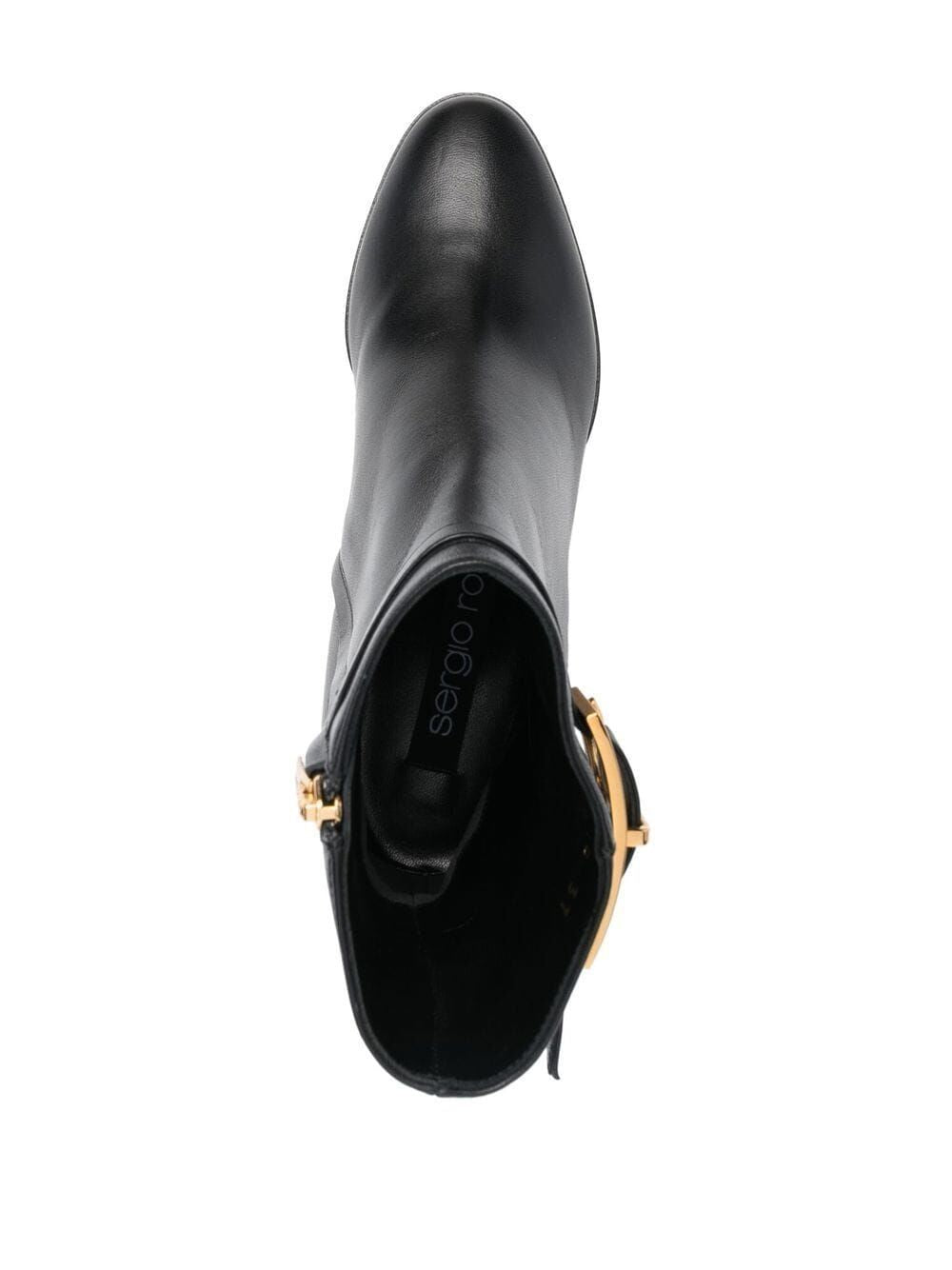 SERGIO ROSSI Stylish Buckled Ankle Boots 60MM