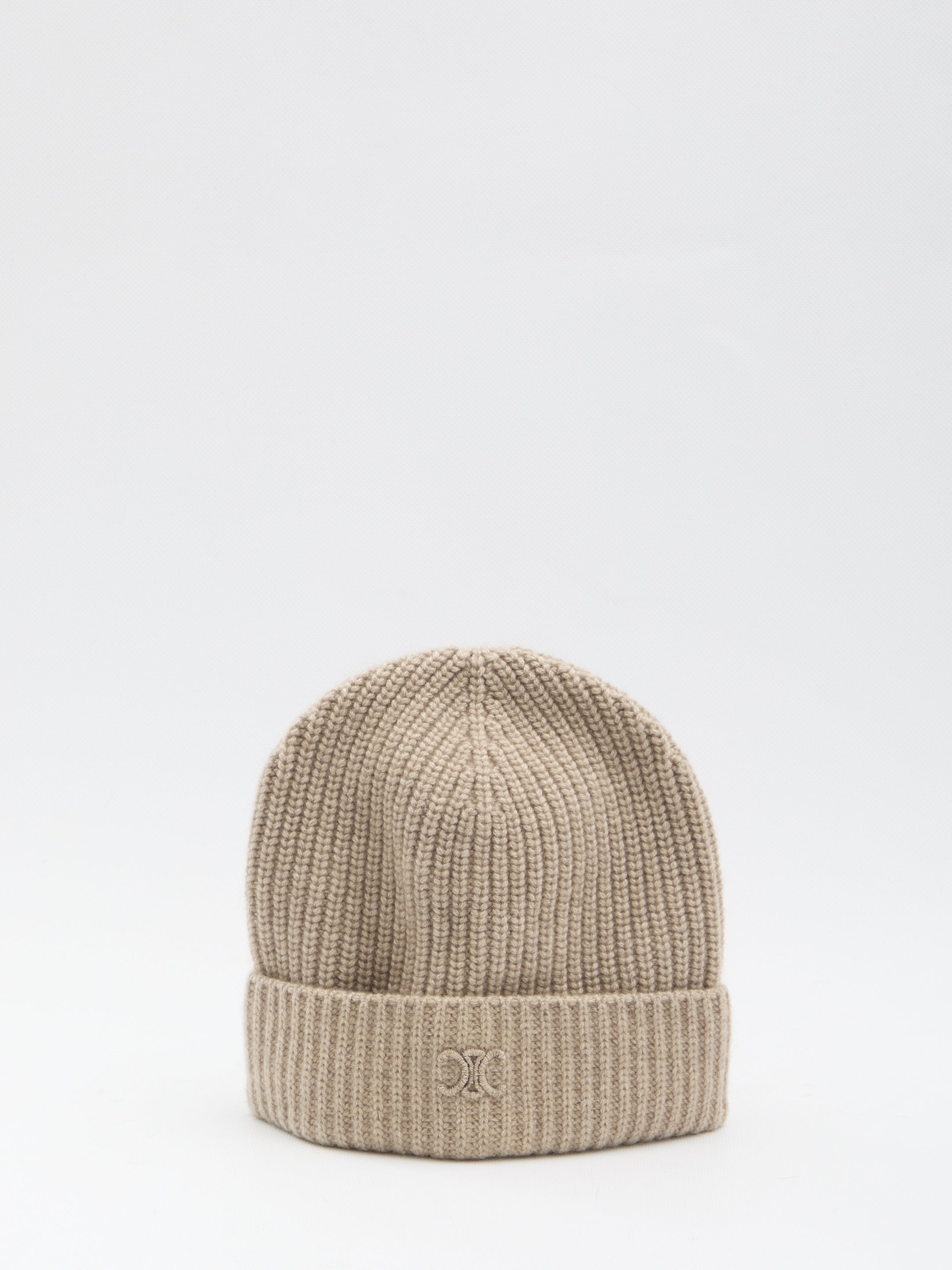 CELINE Triomphe Knit Cashmere Beanie - One Size
