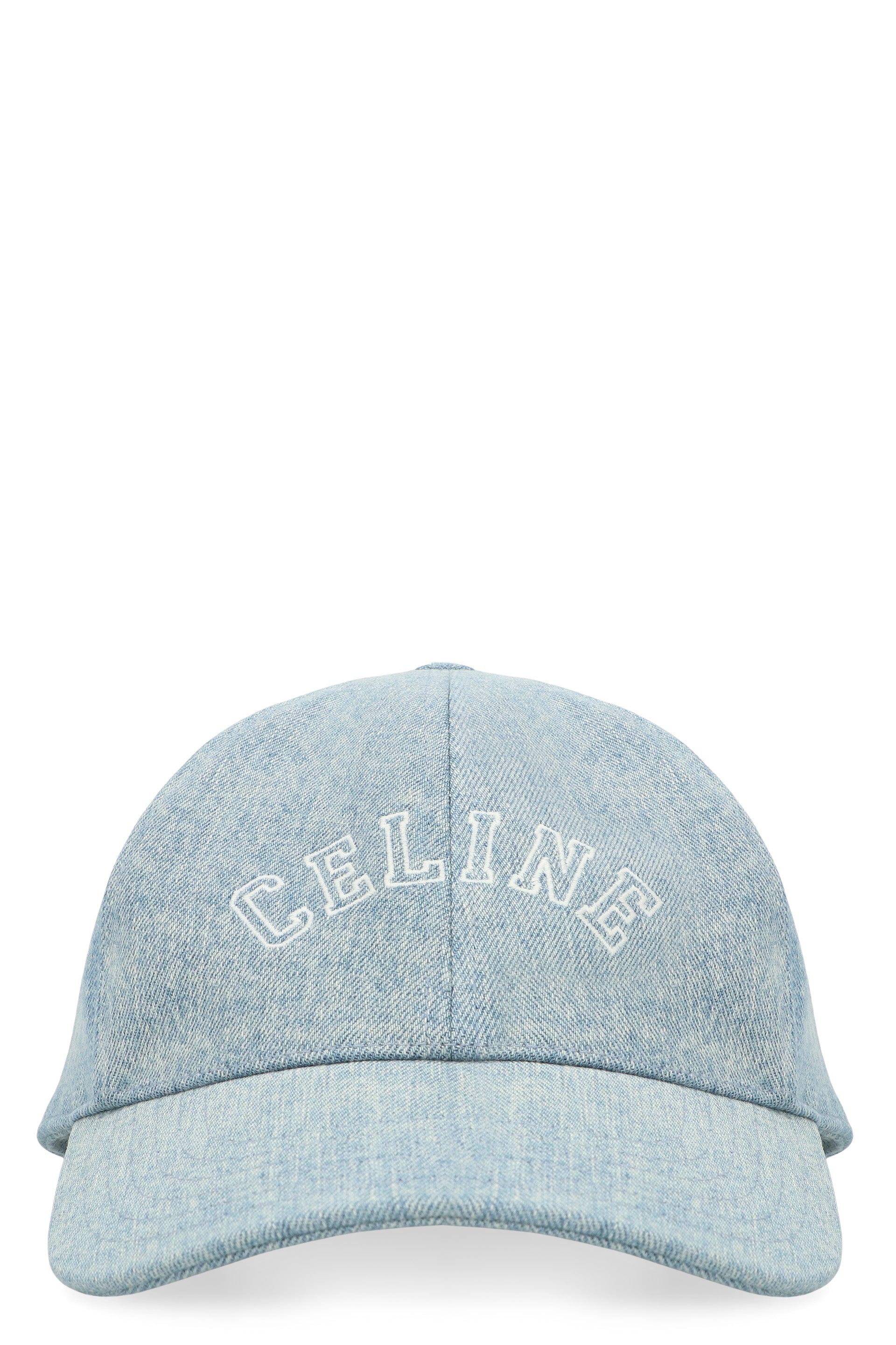 CELINE Denim Logo Baseball Cap