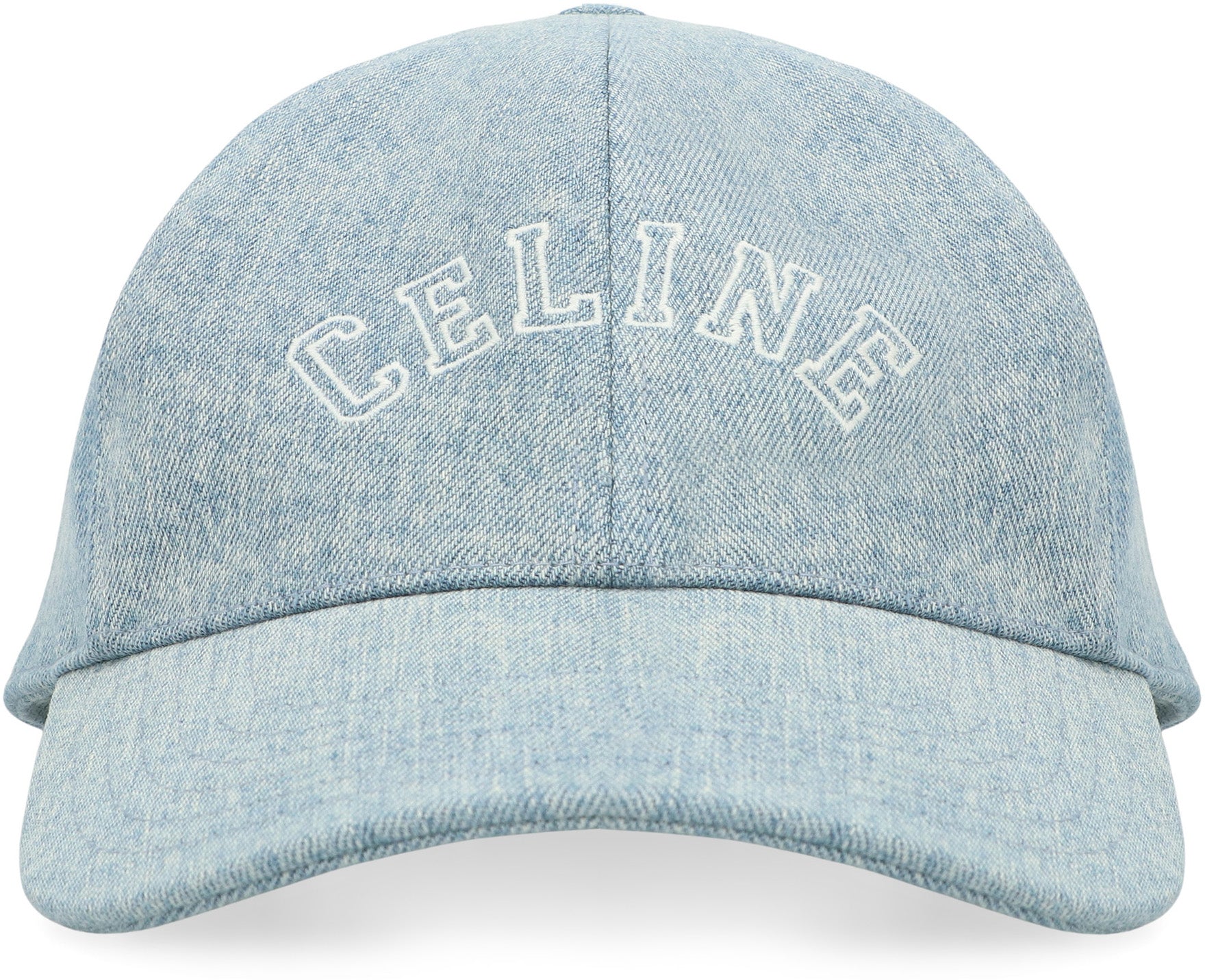 CELINE Denim Logo Baseball Cap