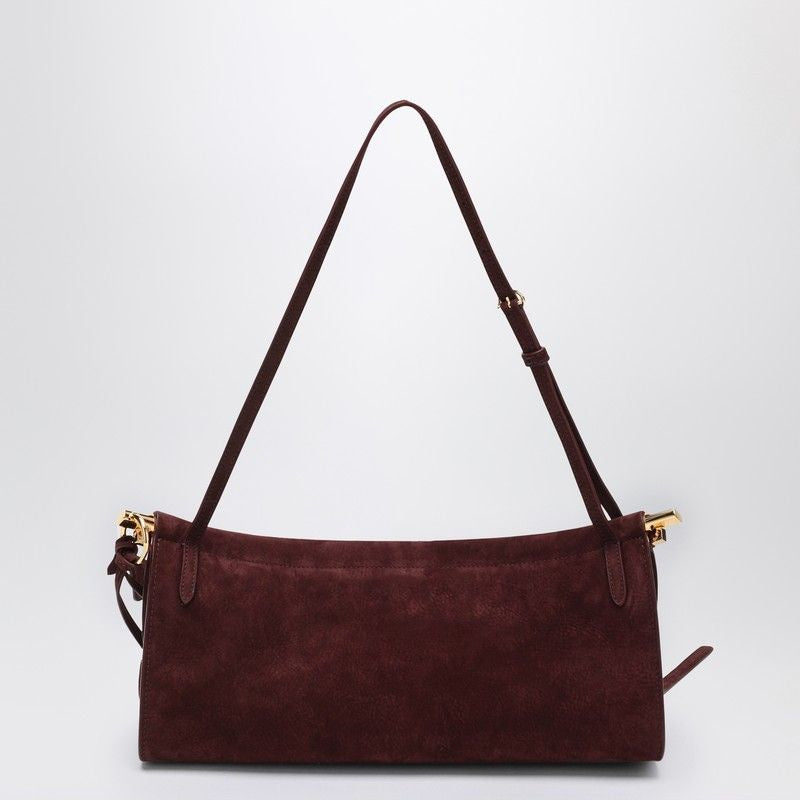 ALAIA Medium Shoulder Handbag with Adjustable Handle and Side Laces