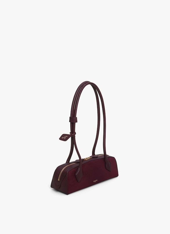 ALAIA Mini Suede Shoulder Handbag