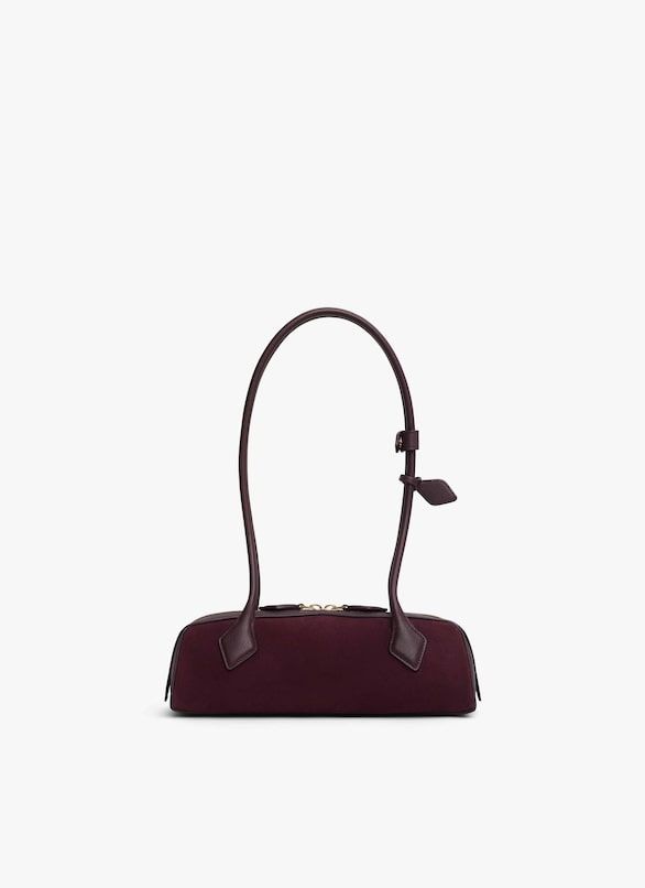 ALAIA Mini Suede Shoulder Handbag