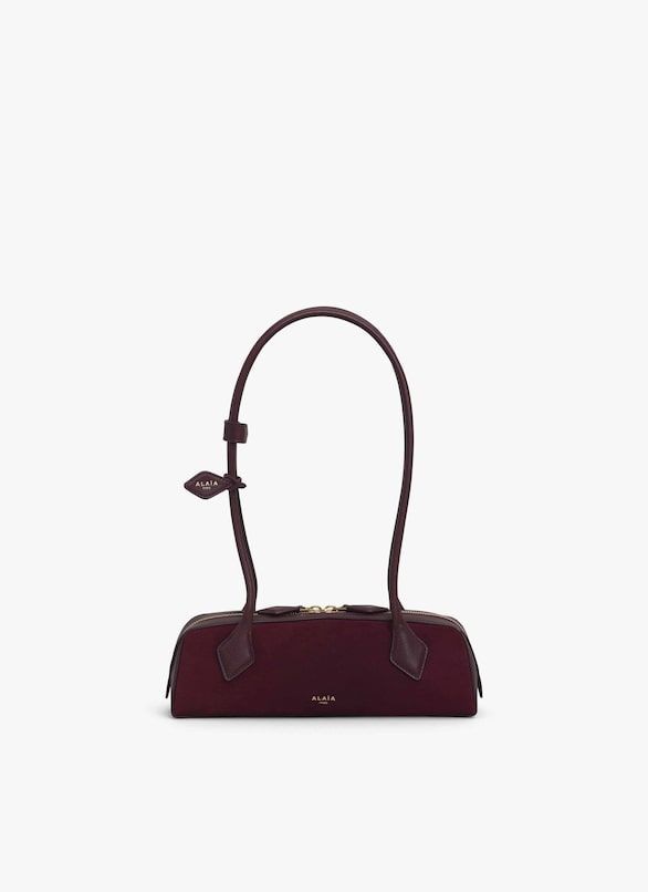 ALAIA Mini Suede Shoulder Handbag