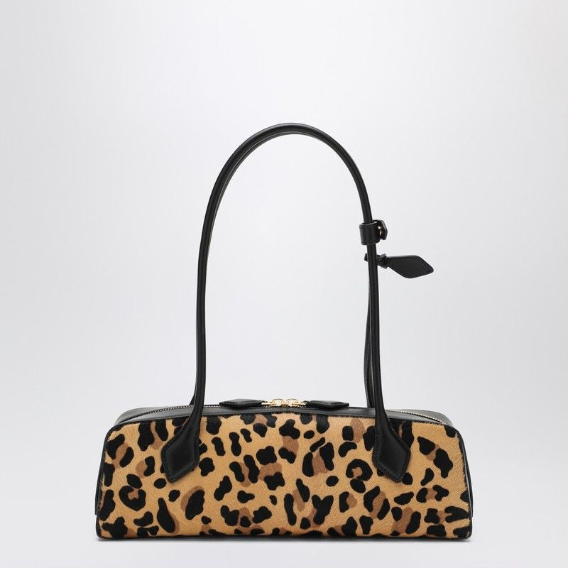 ALAIA Medium Leopard-Print Pony Hair Handbag