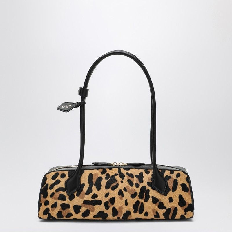 ALAIA Medium Leopard-Print Pony Hair Handbag