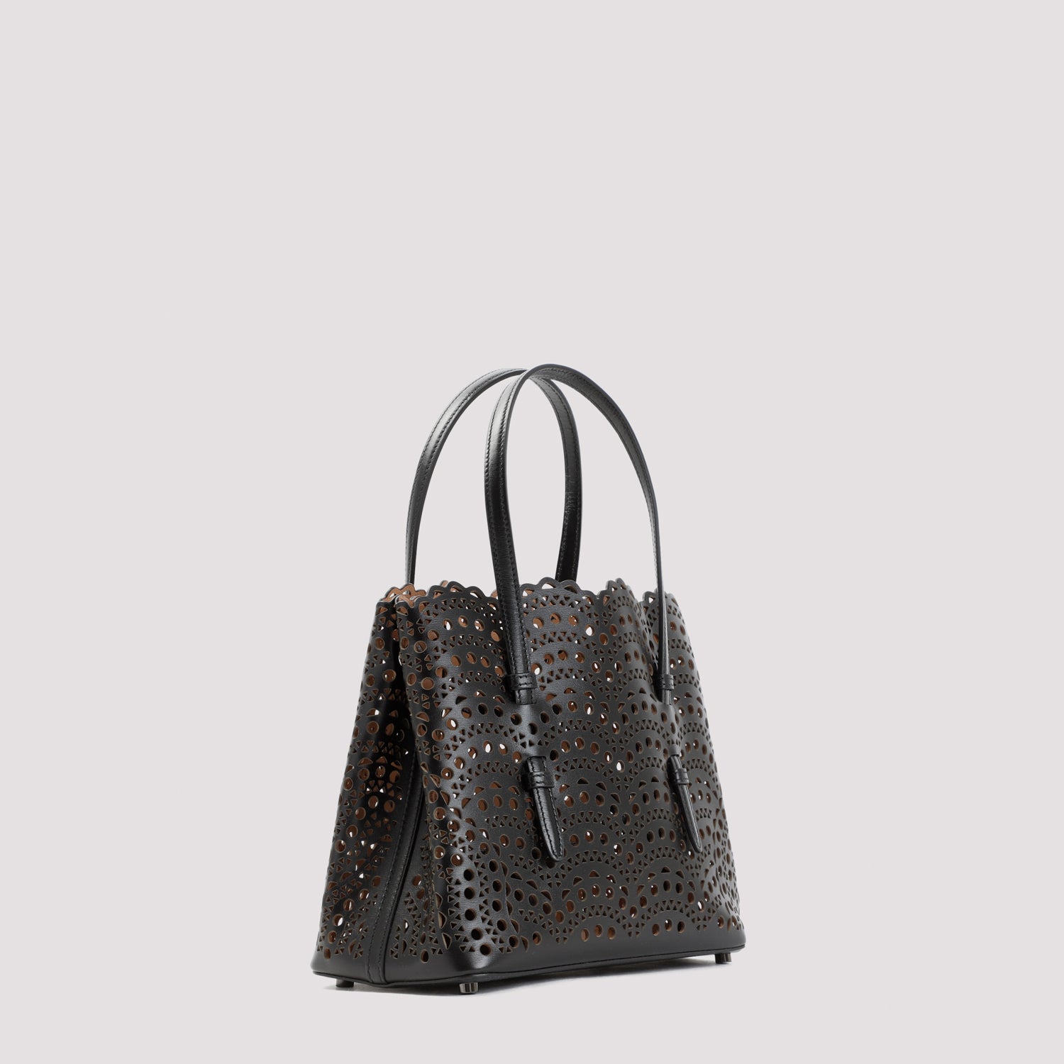 ALAIA Mina Mini Handbag in Vienne Wave Calfskin