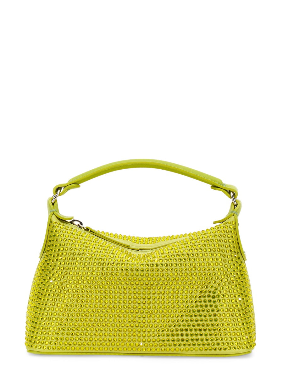 LEONIE HANNE X LIU JO Mini Hobo Handbag with Rhinestones