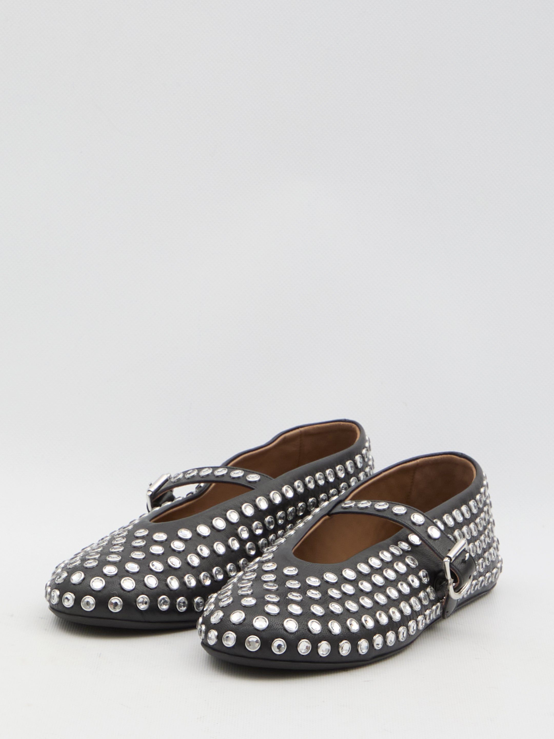 ALAIA Ballerinas with Rhinestones