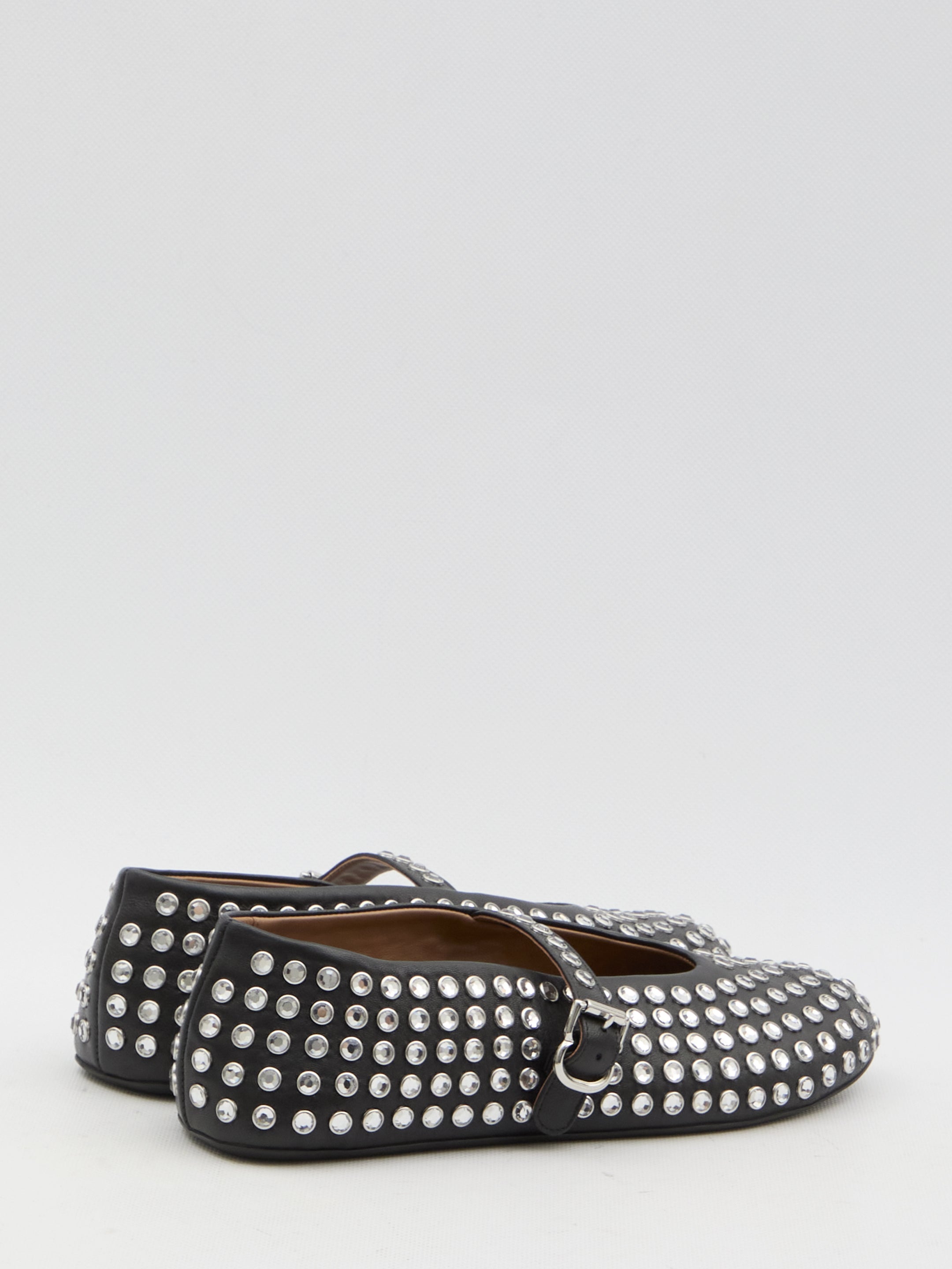 ALAIA Ballerinas with Rhinestones