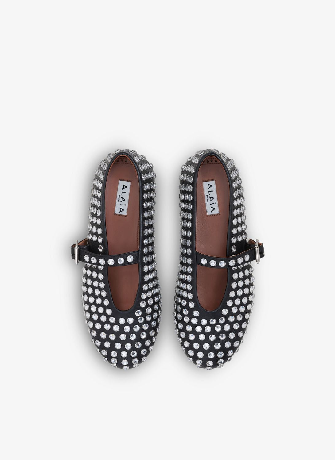 ALAIA Ballerinas with Rhinestones