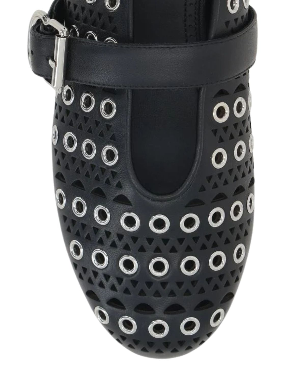 ALAIA Eyelet-Adorned Ballet Flats