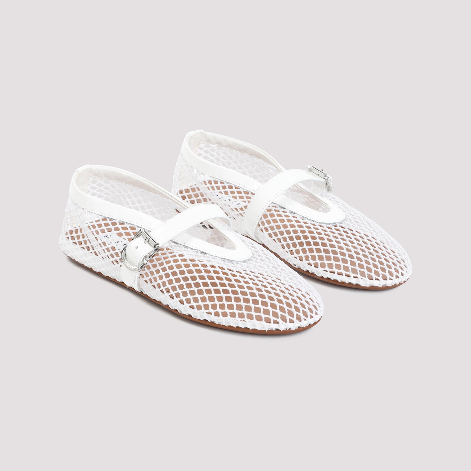 ALAIA Fishnet Ballerina Flats for Women