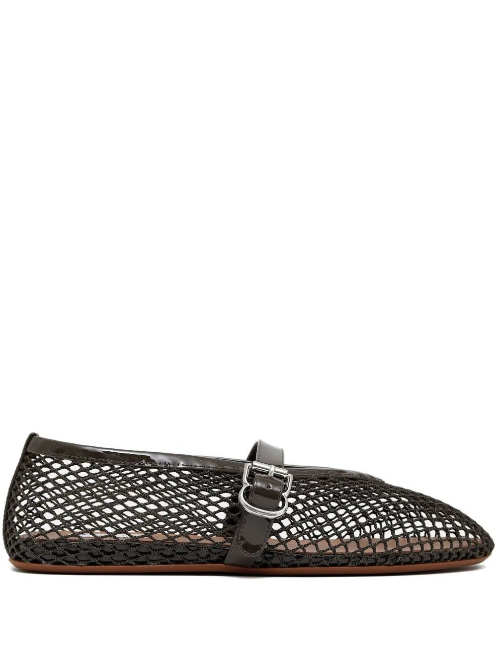 ALAIA Elegant Ballet Flats in Fishnet