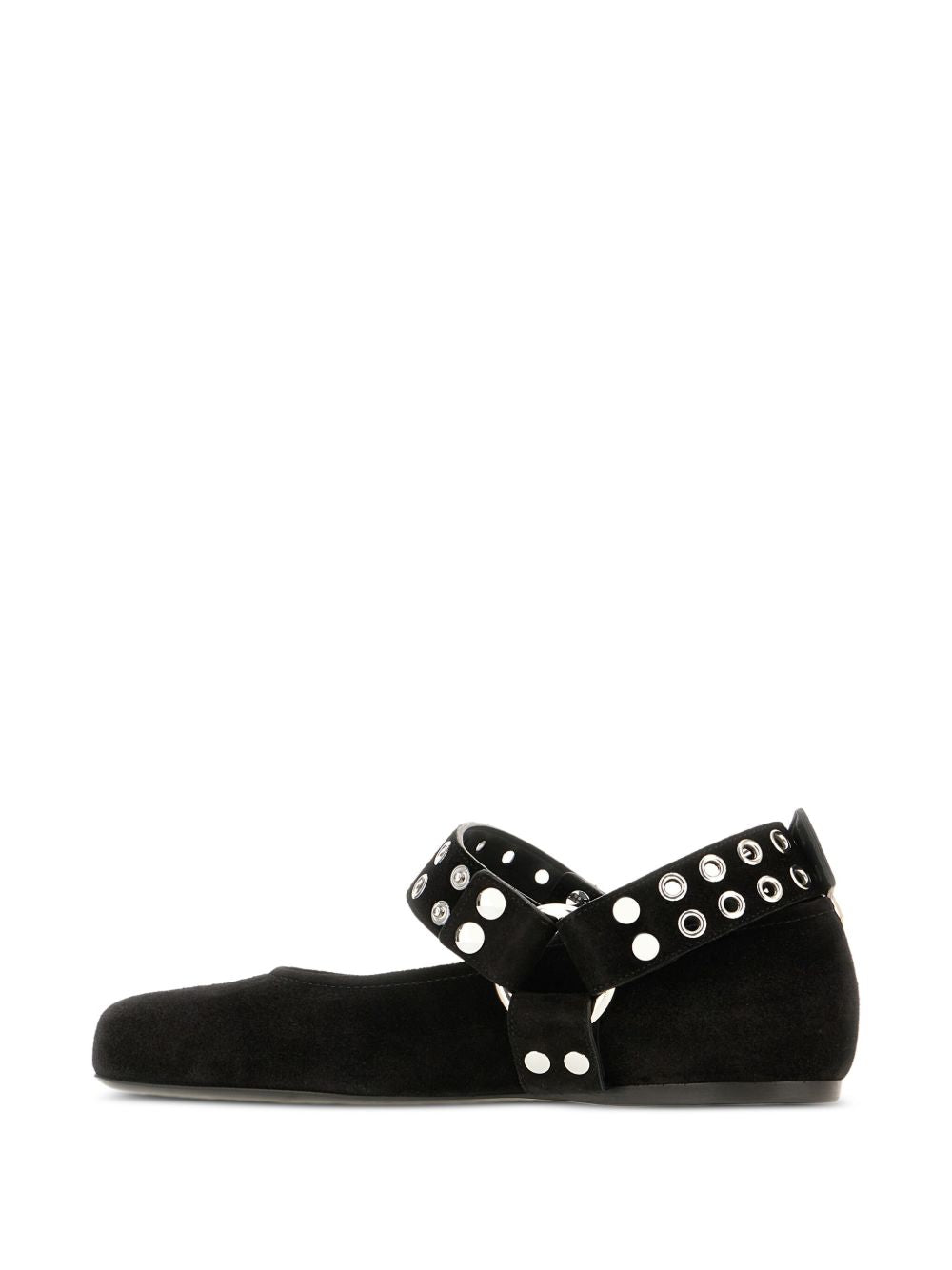 ALAIA Studded Strap Ballerina Flats for Women