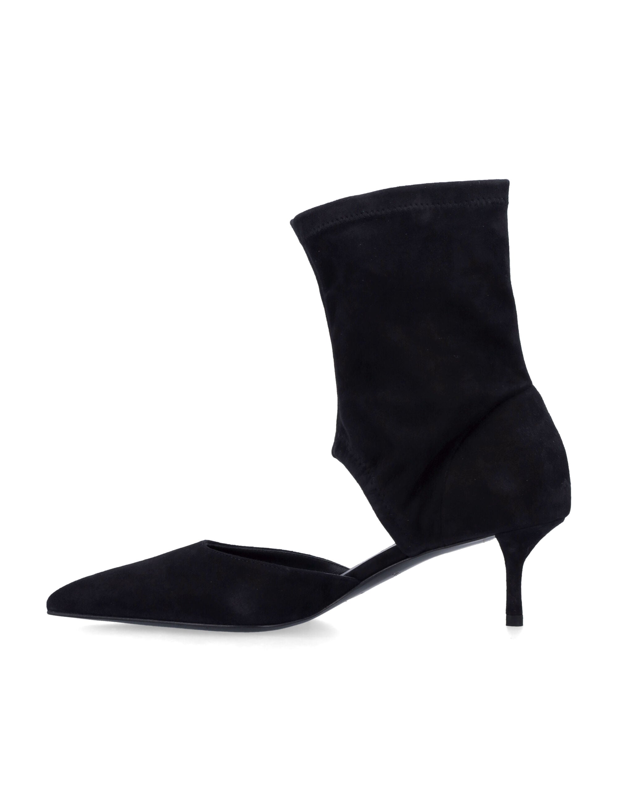 ALAIA Stylish Low Ankle Boots with Graphic Cut-Outs