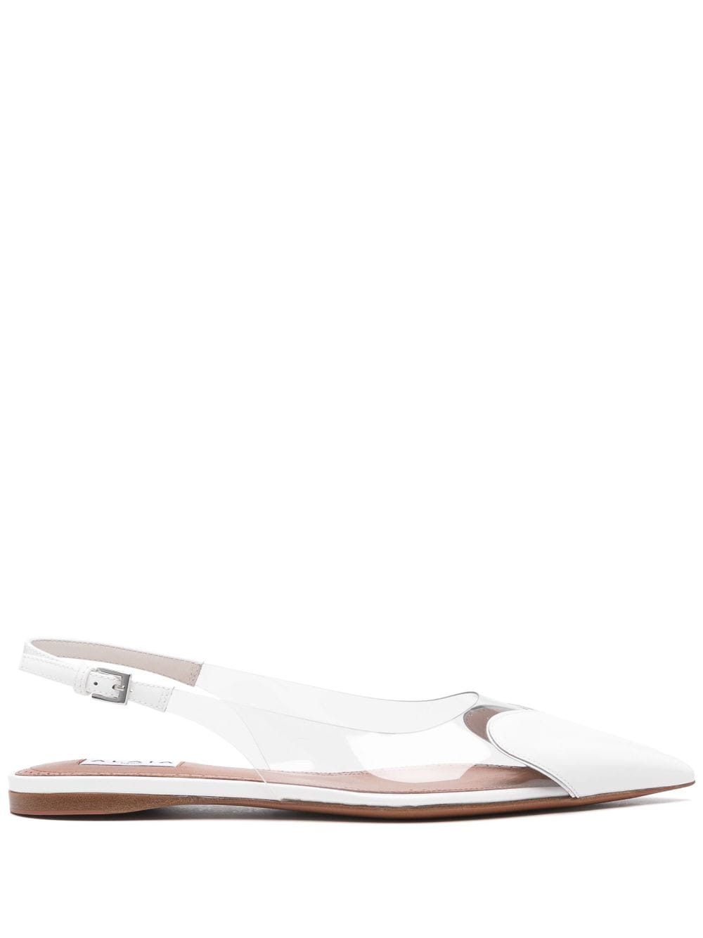 ALAIA Translucent Flat Slingback Shoes for Women